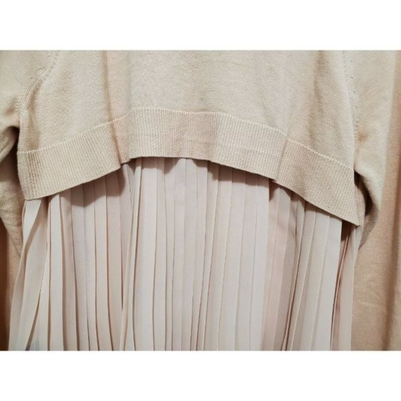 Torrid Soft Pink Pleated Chiffon Back Sweater 2X - Picture 9 of 12